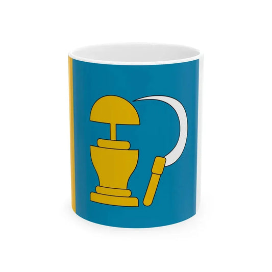 POL gmina Miedzna flag (Poland) White Coffee Mug 11oz - Go Mug Yourself