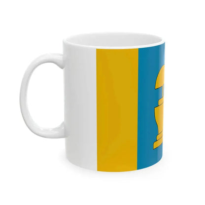 POL gmina Miedzna flag (Poland) White Coffee Mug - Go Mug Yourself