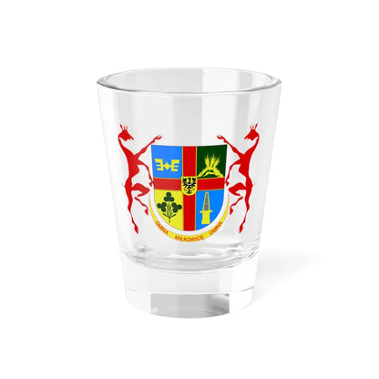 POL gmina Miłkowice COA alt (Poland) (Coat of Arms) Shot Glass 1.5oz 1.5oz - Go Mug Yourself