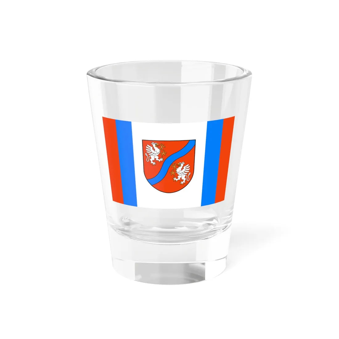 POL gmina Mszana Dolna flag (Poland) Shot Glass 1.5oz 1.5oz - Go Mug Yourself