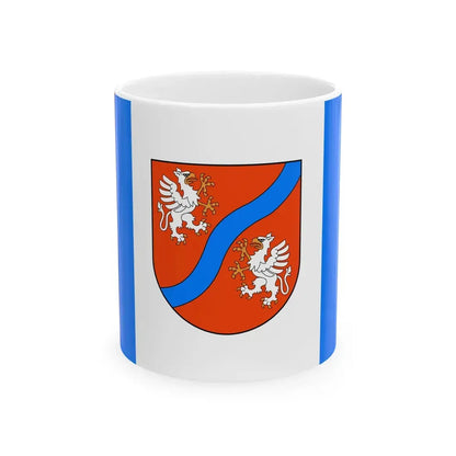 POL gmina Mszana Dolna flag (Poland) White Coffee Mug 11oz - Go Mug Yourself