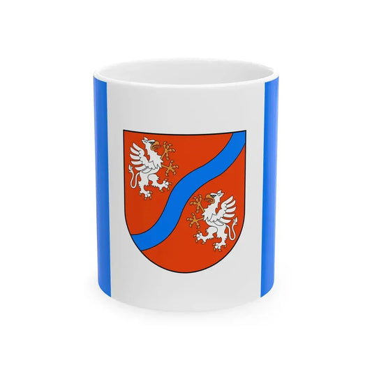 POL gmina Mszana Dolna flag (Poland) White Coffee Mug 11oz - Go Mug Yourself