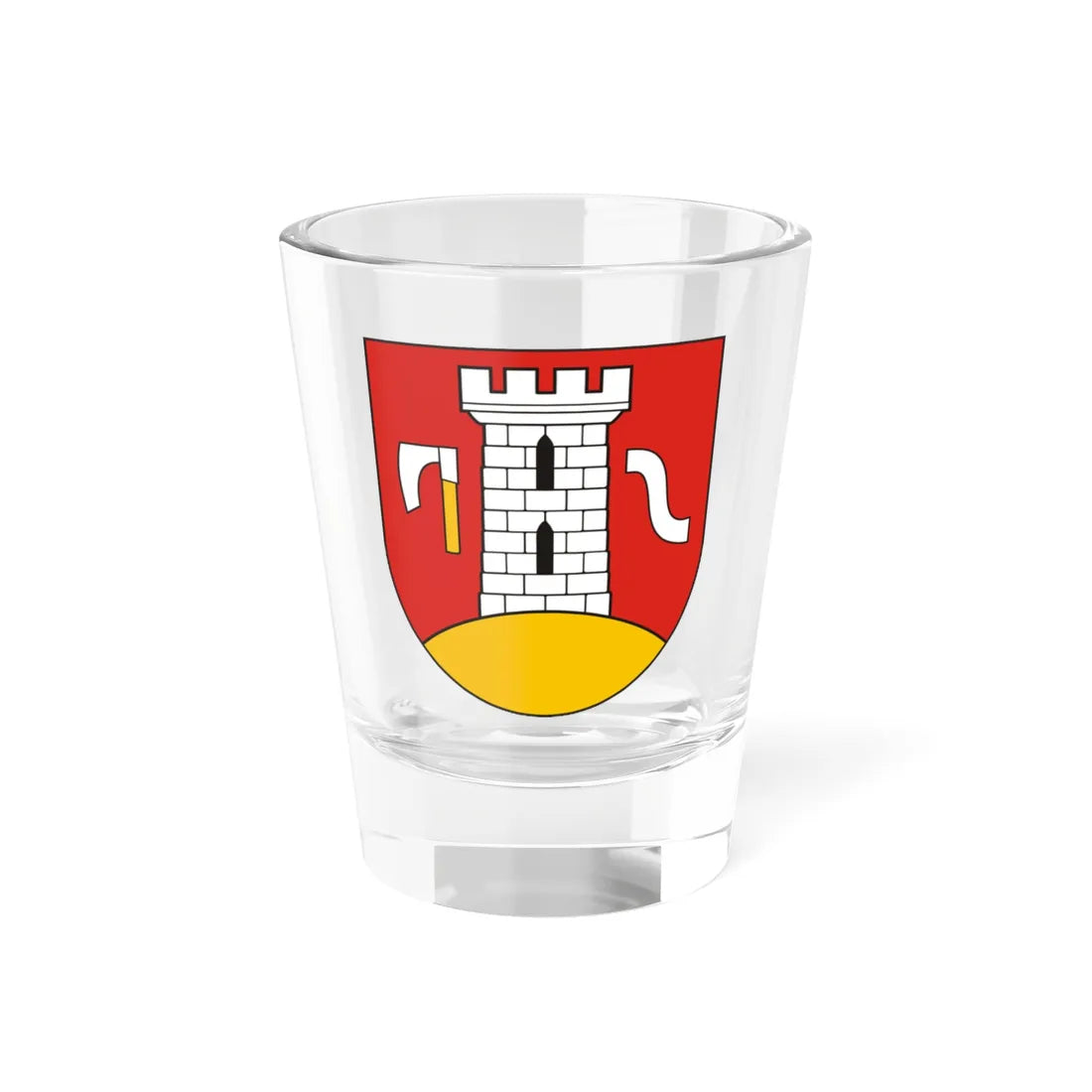 POL gmina Nawojowa COA (Poland) (Coat of Arms) Shot Glass 1.5oz 1.5oz - Go Mug Yourself