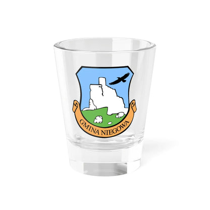 POL gmina Niegowa COA old (Poland) (Coat of Arms) Shot Glass 1.5oz 1.5oz - Go Mug Yourself
