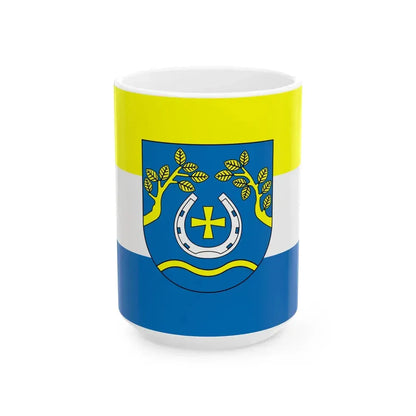 POL gmina Nowosolna flag (Poland) White Coffee Mug 15oz - Go Mug Yourself