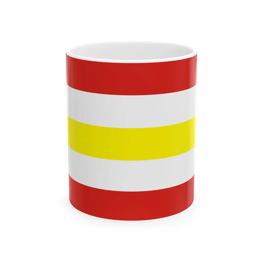 POL gmina Osiek Jasielski flag (Poland) White Coffee Mug 11oz - Go Mug Yourself