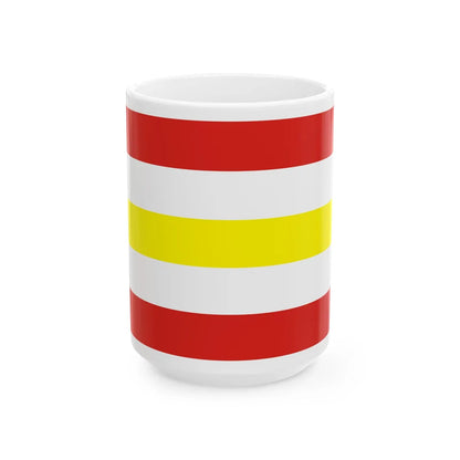 POL gmina Osiek Jasielski flag (Poland) White Coffee Mug 15oz - Go Mug Yourself