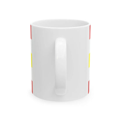 POL gmina Osiek Jasielski flag (Poland) White Coffee Mug - Go Mug Yourself