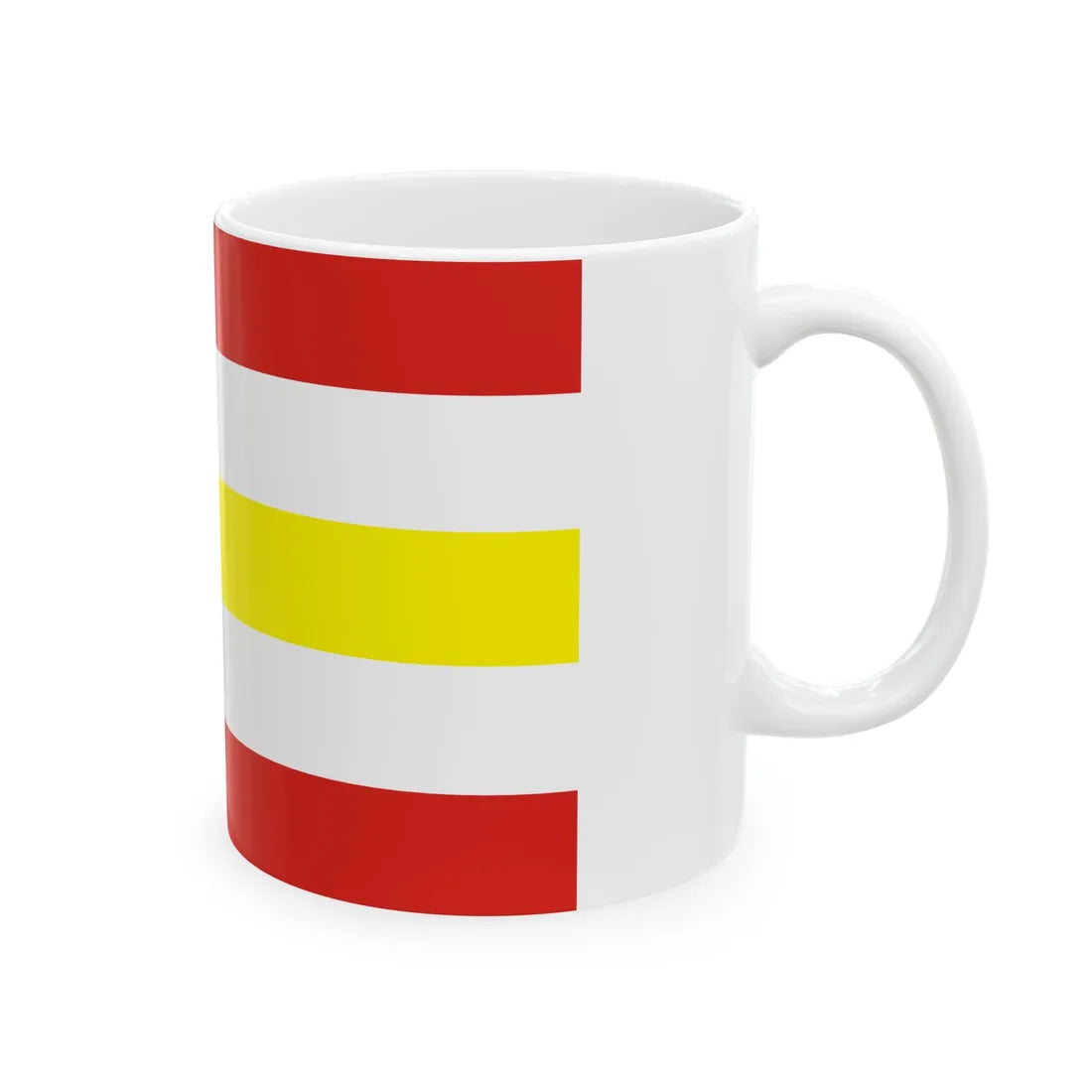 POL gmina Osiek Jasielski flag (Poland) White Coffee Mug - Go Mug Yourself