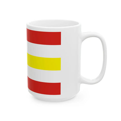 POL gmina Osiek Jasielski flag (Poland) White Coffee Mug - Go Mug Yourself
