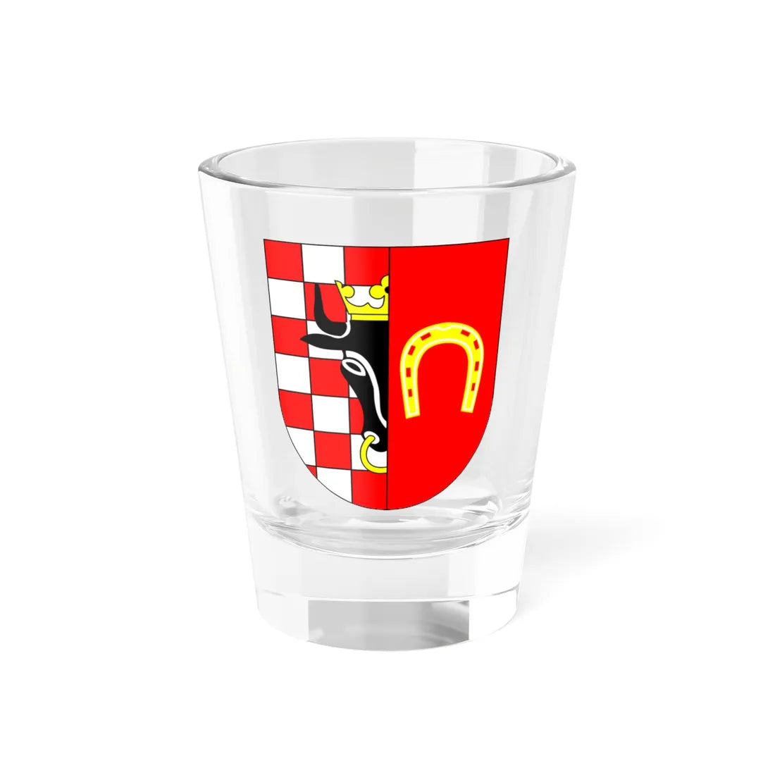 POL gmina Ostrów Wielkopolski COA (Poland) (Coat of Arms) Shot Glass 1.5oz 1.5oz - Go Mug Yourself