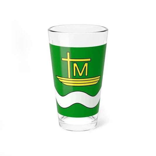 POL gmina Płaska flag (Poland) Pint Glass 16oz 16oz - Go Mug Yourself