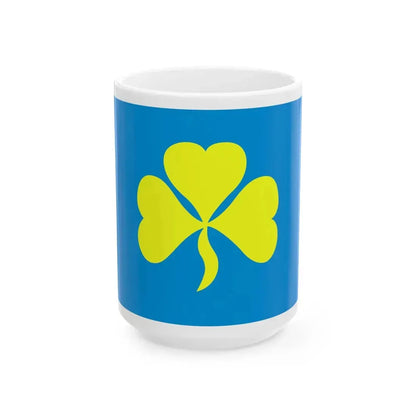 POL gmina Pietrowice Wielkie flag (Poland) White Coffee Mug 15oz - Go Mug Yourself
