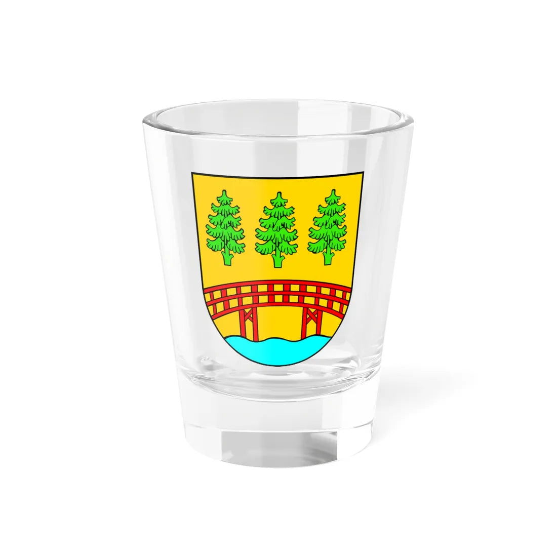 POL gmina Pomiechówek COA alt (Poland) (Coat of Arms) Shot Glass 1.5oz 1.5oz - Go Mug Yourself