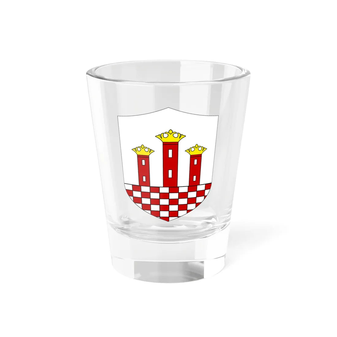 POL gmina Przyrów COA (Poland) (Coat of Arms) Shot Glass 1.5oz 1.5oz - Go Mug Yourself