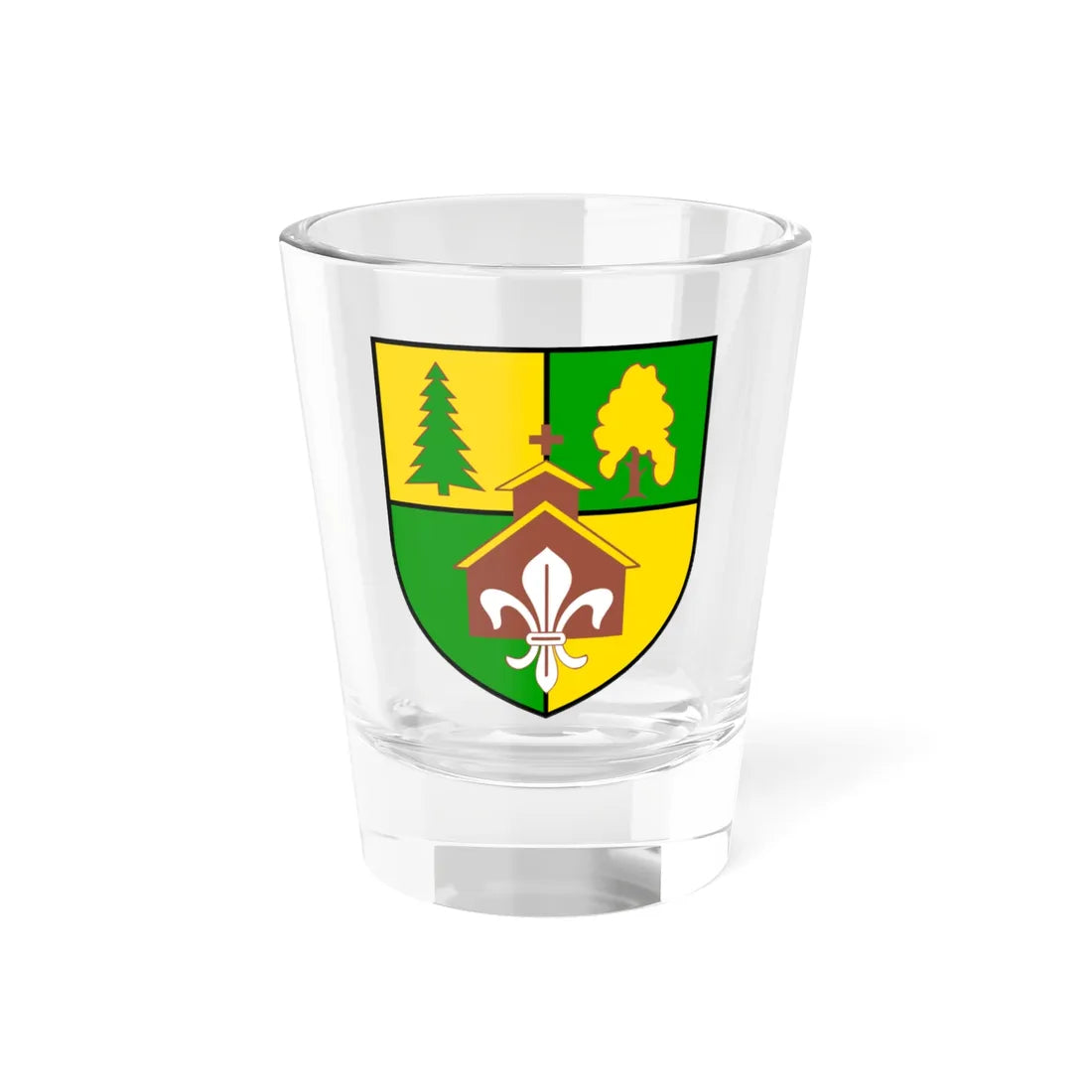 POL gmina Puszcza Mariańska COA (Poland) (Coat of Arms) Shot Glass 1.5oz 1.5oz - Go Mug Yourself