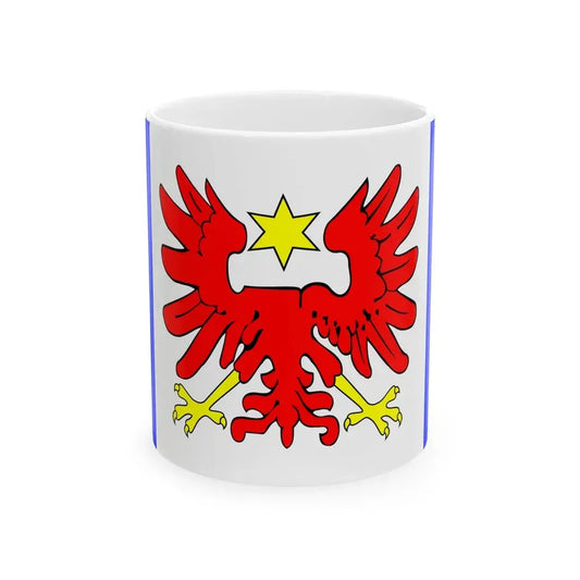 POL gmina Redziny flag (Poland) White Coffee Mug 11oz - Go Mug Yourself