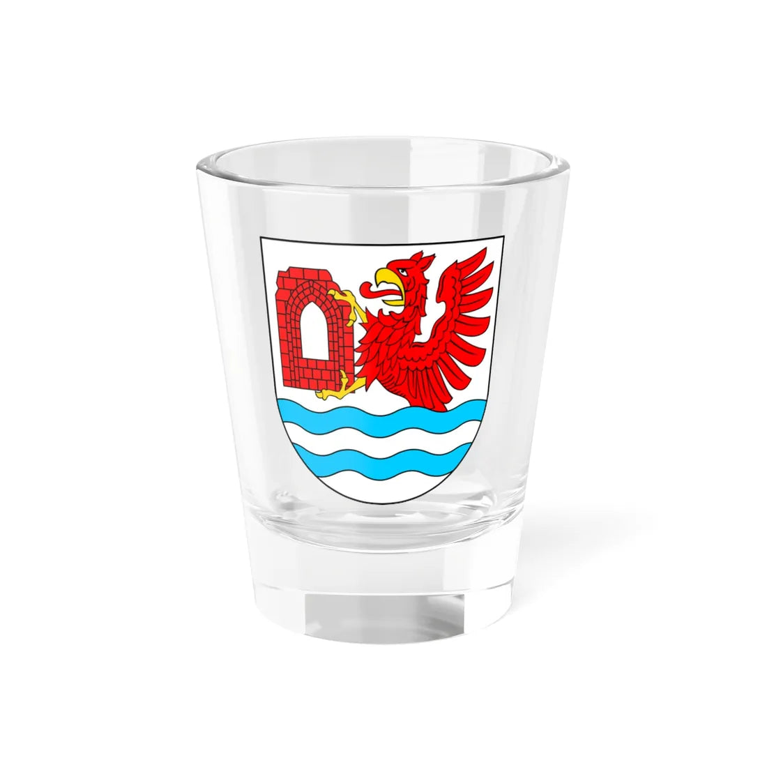 POL gmina Rewal COA (Poland) (Coat of Arms) Shot Glass 1.5oz 1.5oz - Go Mug Yourself
