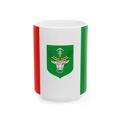 POL gmina Rudniki flag (Poland) White Coffee Mug 15oz - Go Mug Yourself