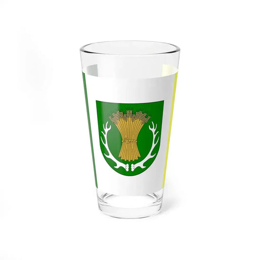 POL gmina Ruja flag (Poland) Pint Glass 16oz 16oz - Go Mug Yourself