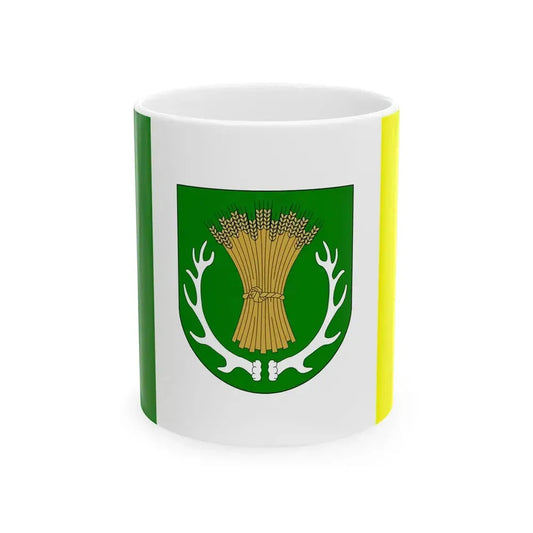 POL gmina Ruja flag (Poland) White Coffee Mug 11oz - Go Mug Yourself
