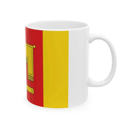 POL gmina Rybno powiat sochaczewski flag (Poland) White Coffee Mug - Go Mug Yourself