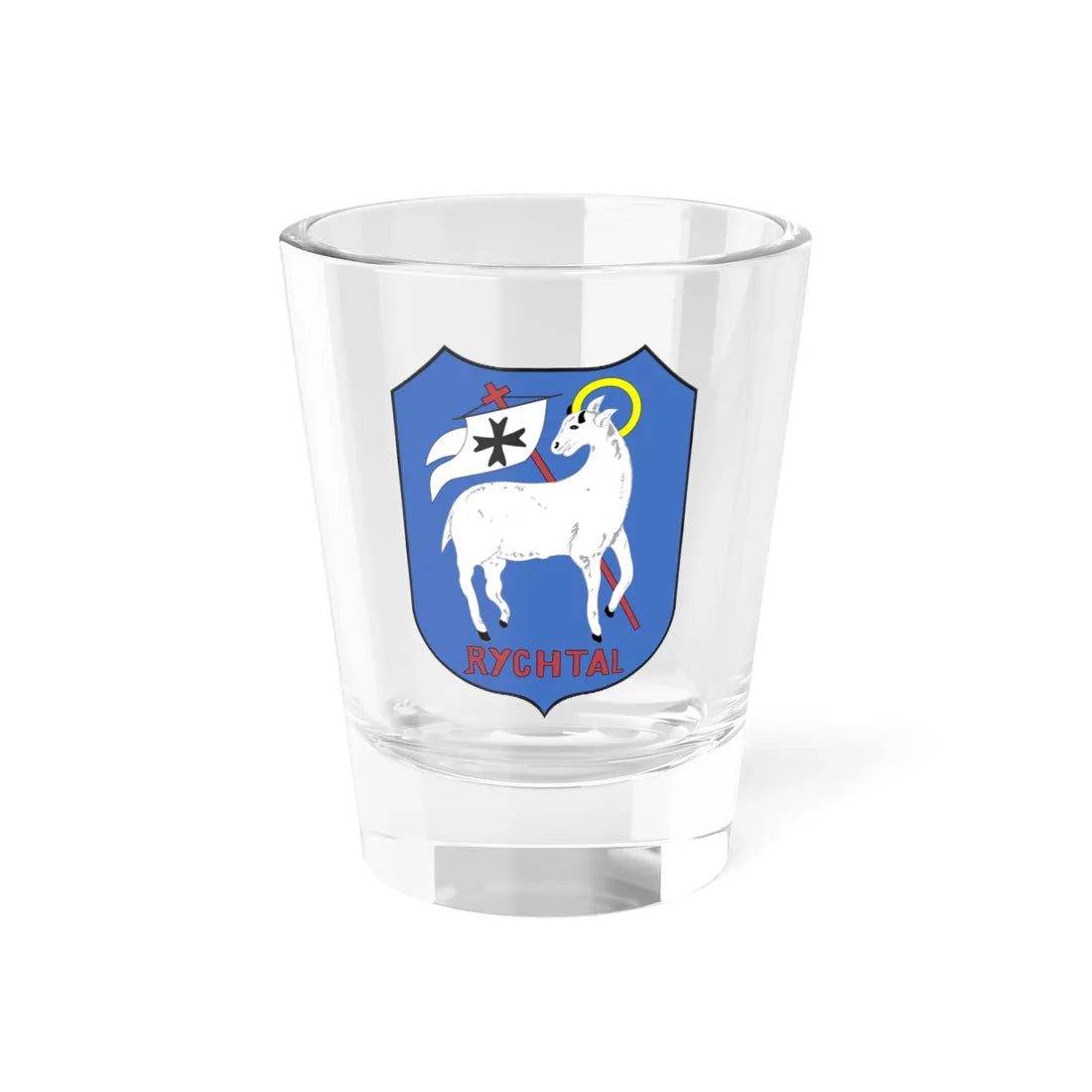 POL gmina Rychtal COA 1996-2019 (Poland) (Coat of Arms) Shot Glass 1.5oz 1.5oz - Go Mug Yourself