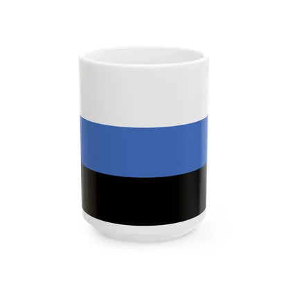 POL gmina Rychtal flag 1996-2019 (Poland) White Coffee Mug 15oz - Go Mug Yourself