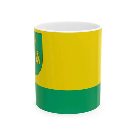POL gmina Rzasnik flag (Poland) White Coffee Mug 11oz - Go Mug Yourself