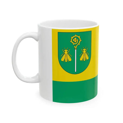 POL gmina Rzasnik flag (Poland) White Coffee Mug - Go Mug Yourself