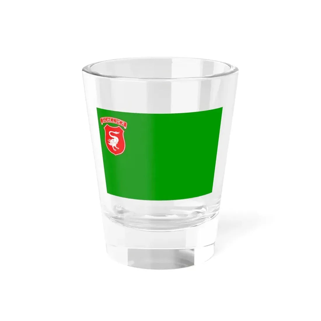 POL gmina Rzeczyca flag (Poland) Shot Glass 1.5oz 1.5oz - Go Mug Yourself