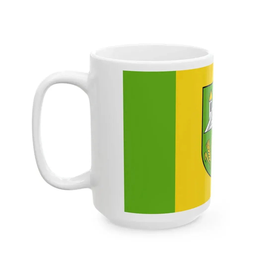 POL gmina Sanniki flag (Poland) White Coffee Mug - Go Mug Yourself