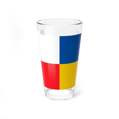 POL gmina Sanok flag (Poland) Pint Glass 16oz 16oz - Go Mug Yourself
