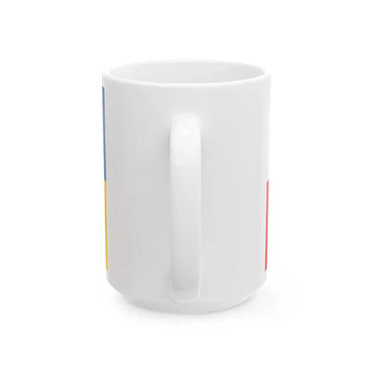 POL gmina Sanok flag (Poland) White Coffee Mug - Go Mug Yourself