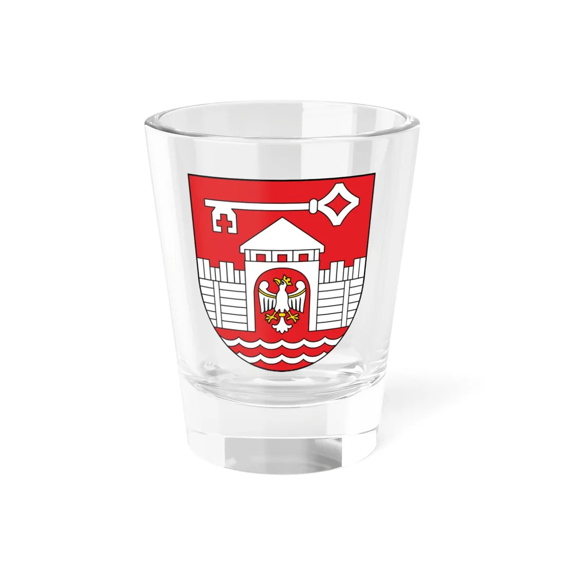 POL gmina Santok COA (Poland) (Coat of Arms) Shot Glass 1.5oz 1.5oz - Go Mug Yourself