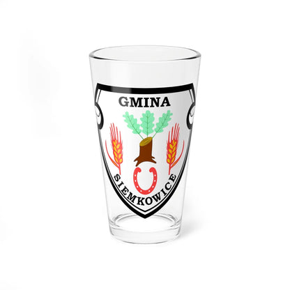 POL gmina Siemkowice COA (Poland) (Coat of Arms) Pint Glass 16oz 16oz - Go Mug Yourself