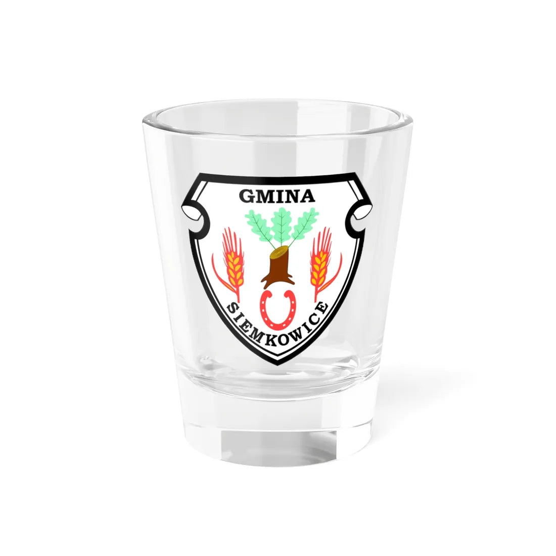 POL gmina Siemkowice COA (Poland) (Coat of Arms) Shot Glass 1.5oz 1.5oz - Go Mug Yourself