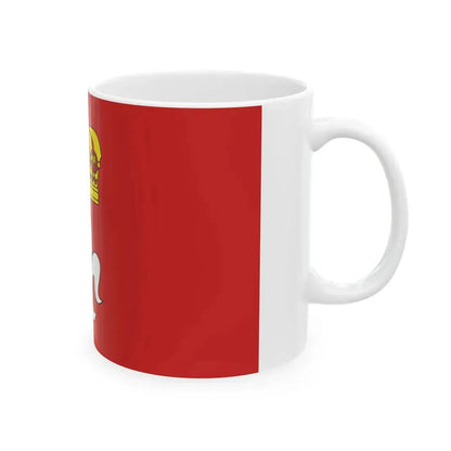 POL gmina Sieradz flag (Poland) White Coffee Mug - Go Mug Yourself