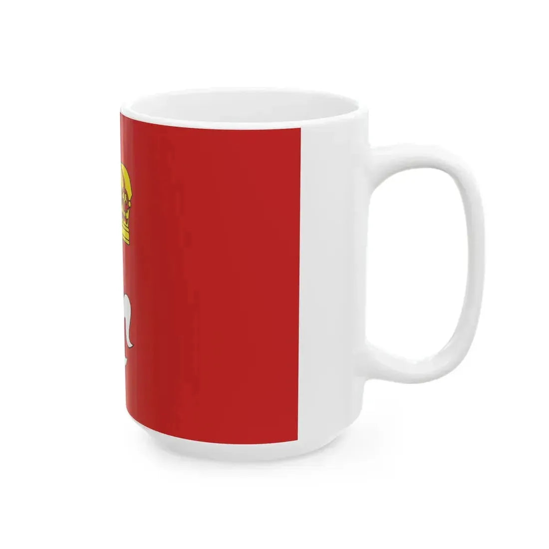 POL gmina Sieradz flag (Poland) White Coffee Mug - Go Mug Yourself