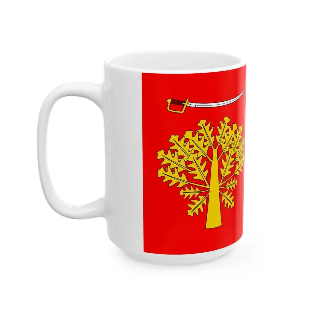 POL gmina Sobolew flag (Poland) White Coffee Mug - Go Mug Yourself
