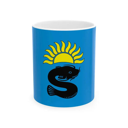 POL gmina Somianka flag (Poland) White Coffee Mug 11oz - Go Mug Yourself