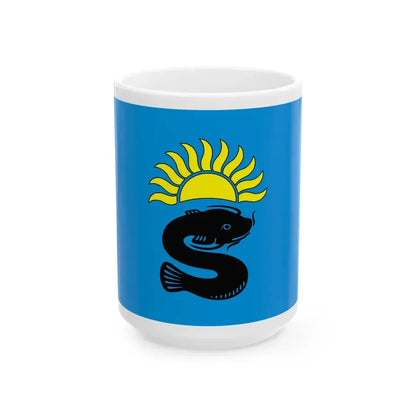 POL gmina Somianka flag (Poland) White Coffee Mug 15oz - Go Mug Yourself
