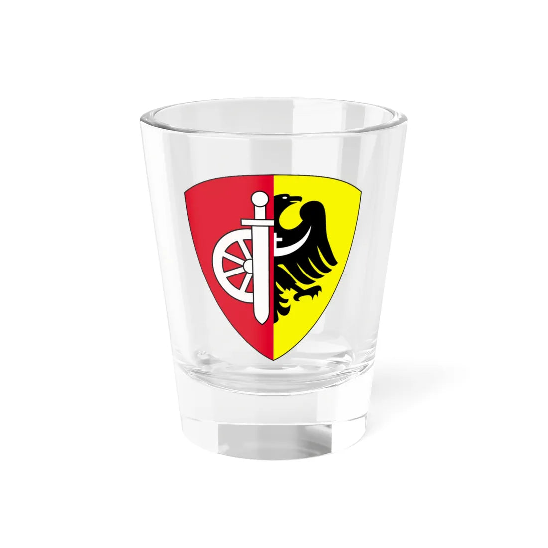 POL Gmina Swieta Katarzyna COA (Poland) (Coat of Arms) Shot Glass 1.5oz 1.5oz - Go Mug Yourself