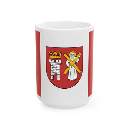 POL gmina Szaflary flag (Poland) White Coffee Mug 15oz - Go Mug Yourself
