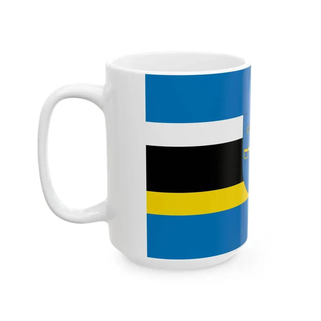 POL gmina Szepietowo flag (Poland) White Coffee Mug - Go Mug Yourself