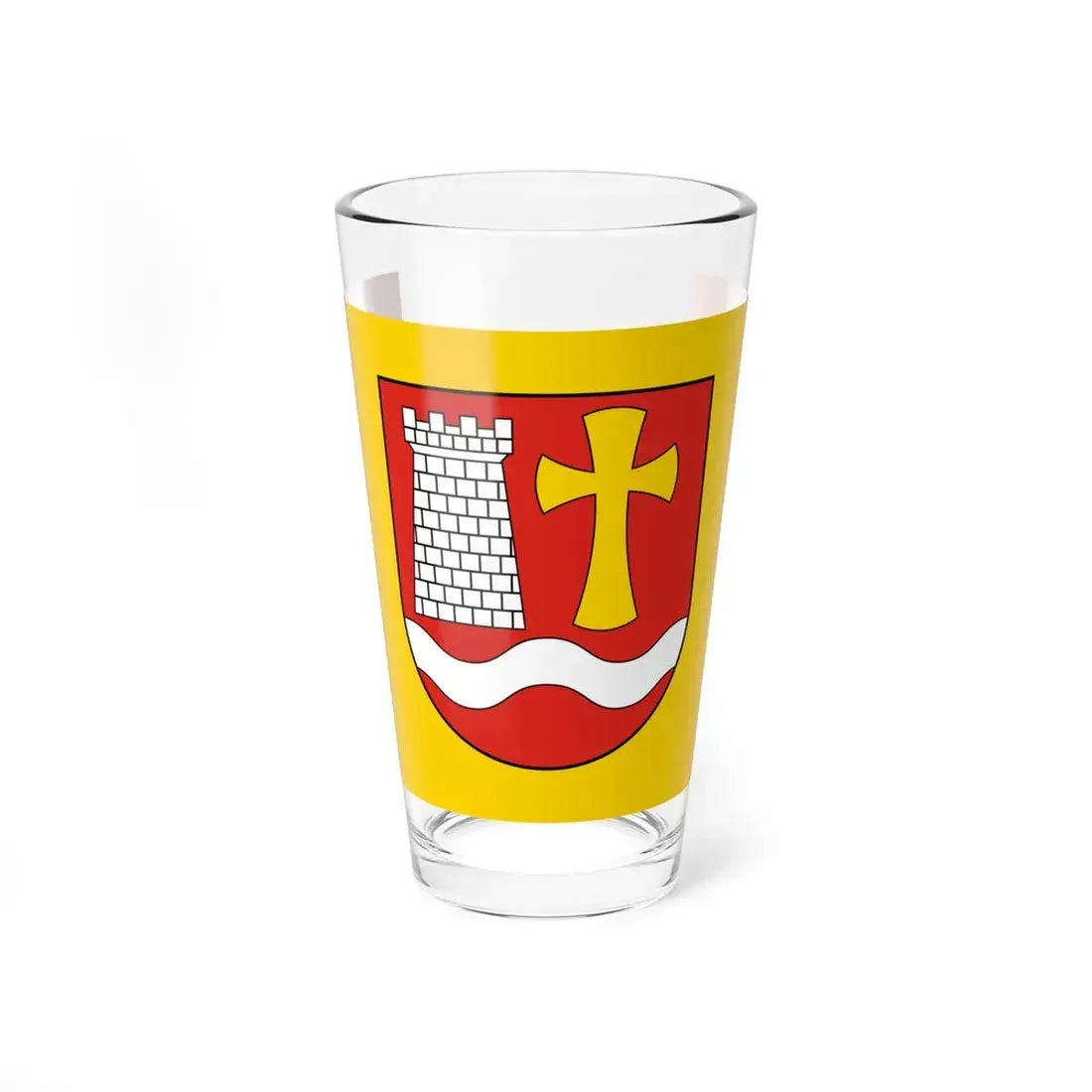 POL gmina Tomice flag (Poland) Pint Glass 16oz 16oz - Go Mug Yourself