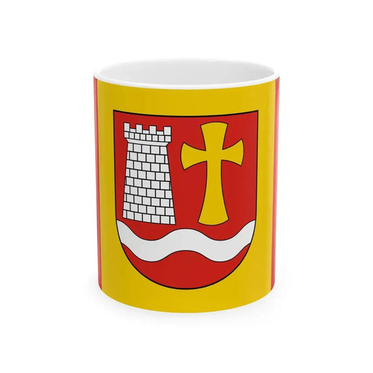 POL gmina Tomice flag (Poland) White Coffee Mug 11oz - Go Mug Yourself