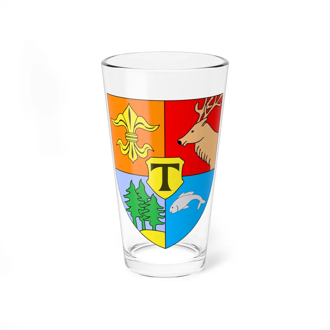 POL gmina Tuplice COA (Poland) (Coat of Arms) Pint Glass 16oz 16oz - Go Mug Yourself