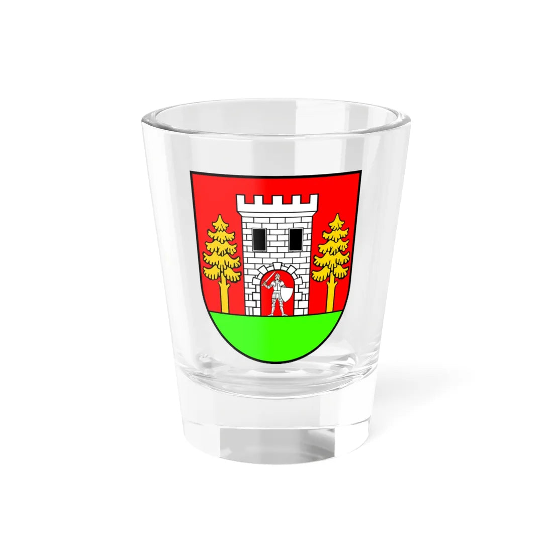 POL gmina Wielbark COA (Poland) (Coat of Arms) Shot Glass 1.5oz 1.5oz - Go Mug Yourself