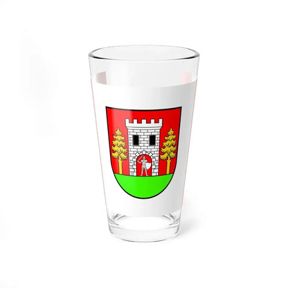 POL gmina Wielbark flag (Poland) Pint Glass 16oz 16oz - Go Mug Yourself